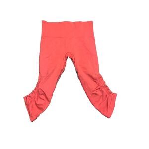 Lululemon In The Flow Yoga Crop Size 2 Orange